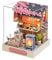 Generic Miniature Dolls House Kits Mini Handmade House Model DIY Crafts Tiny Building Kits Decorations Wood Doll House Model for Birthday Gift Kids, Noodles house