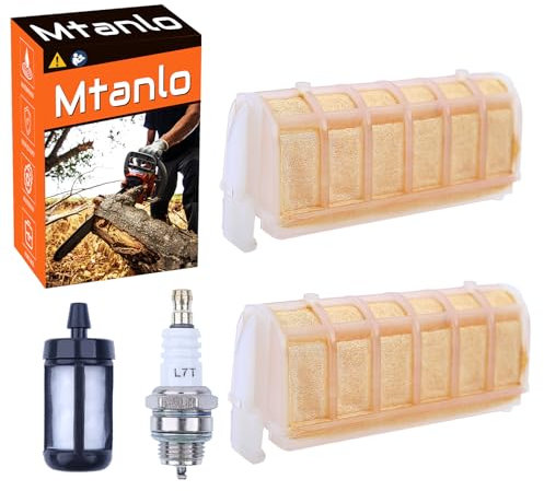 Mtanlo Luftfilter für Stihl 021 023 025 MS210 MS230 MS250 MS180 1123 120 1613 mit L7T/BPMR7A Zündkerze Benzinfilter Teile für Kettensäge