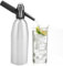 Macchina Per Soda, Sifone Per Soda, Alluminio, Borraccia Per Soda, con Regolatore di Pressione, Attraente alla Moda, Capacità 1 Litro, Per Fare Acqua Frizzante, 9,5 × 24,5 × 33,5 Cm(argento)