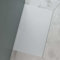 Mai & Mai Piatto Doccia 90x140 cm con Piletta, Spessore 3cm, Piatto Doccia Rettangolare Ultrasottile in Resina Effetto Pietra, Antiscivolo Indistruttibile, per Box Doccia, Bianco, Geoma07