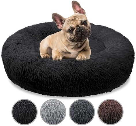 bluzelle Orthopädisches Hundebett für Mittelgroße Hunde, Schwarz, S-70 cm
