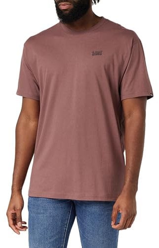 Vans Mini Script Tee T-Shirt, Tortora Rosa, S Uomo