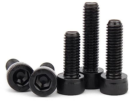 5stk M12-1.5×50mm Metrisches Feingewinde 12.9 Grade schwarz legierter Stahl Sockel Head Cap Schrauben