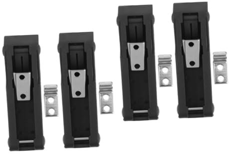 Mikikit 4 Stück Kastenschloss Türschließe Schlossersatzzubehör Vorderer Gepäckträger Schwerlast Über Mitte Schubladenschloss Mit Schließzylinder Kühler Ziehen Schlossfalle Tauschen Gummi