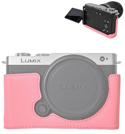 VOVMOEYA Demi-étui de protection pour appareil photo Panasonic Lumix S9, LUMIX DC-S9 avec intérieur en microfibre douce, housse d'appareil photo sans miroir, fonction de protection pour appareil photo