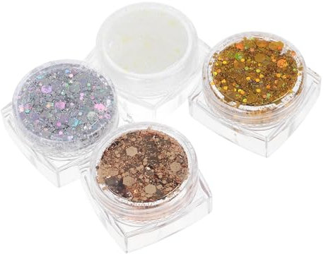 Didiseaon 4 Pièces paillettes scintillantes Gel pailleté pour le corps paillettes peinture de visage scintillante gel scintillant pour le visage l'animal de compagnie
