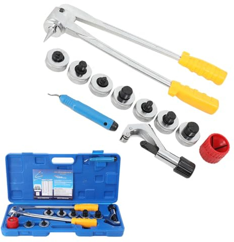 CDZHLTG Dilatation de Tuyau en Cuivre,Tube Expander Tool Kit | Levier Manuel pour Tuyau dextension de Tube avec Mallette et 7 Tubes à Levier à Expansion 3/8,1/2,5/8,3/4,7/8,1,1-1/8