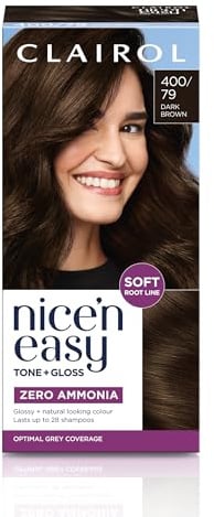 Clairol Nice'n Easy Tone+Gloss Semi Permanent Hair Dye - 400/79 Dark Brown