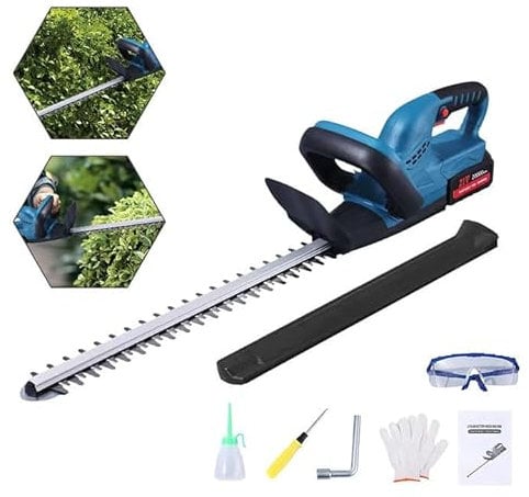 Tagliasiepi a batteria per batteria Makita 18 V, lunghezza di taglio 52 cm, distanza tra i denti 15 mm, tagliasiepi elettrico senza spazzole con interruttore di sicurezza a due mani, per tagliare nel