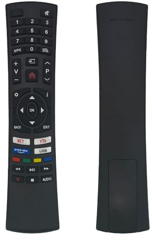 IOOIQQ Telecomando adatto per Smart Tech TV SMT75E1MUV2M1B1 SMT32P28SLN83U SMT32F1SLN83U SMT40P28SLN83U SMT40P28SLN83U SMT43P28SLN83 SMT2419DHV1T1T2419DHV1T3U 1B1 SM T32N30HV1U1B1 SMT32P28HV1U1B1 TV