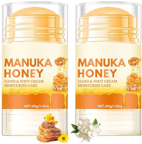 Manuka Honey Crema per piedi molto secchi, burro per il miele idratante e anti-crepa, crema per la cura dei piedi per donne e uomini (2)