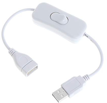 SELVFZ USB Cable New 28cm USB 2.0 A Male To A Female Extension Extender White Cable Usb C Dongle Headphone