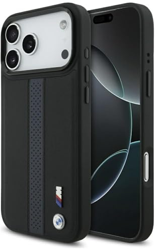 CG MOBILE BMW M Perforiertes Streifenlogo, kompatible mit MagSafe Hülle für iPhone 17 Pro Max (Blau)