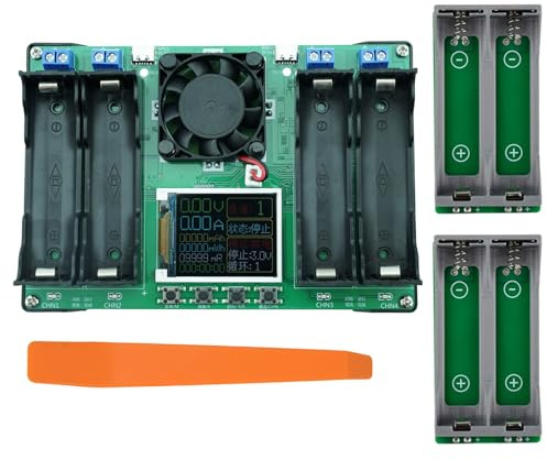 18650 Battery Capacity Tester 4 Channel Active Fan Cooling Overheat Protections Housing Design Battery Operated Motion Detection Light