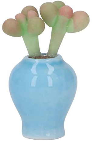 Cygmophing 1:12 Mini maison de poupée succulente miniature en argile plante de rempotage miniature fausse plante accessoire décoration