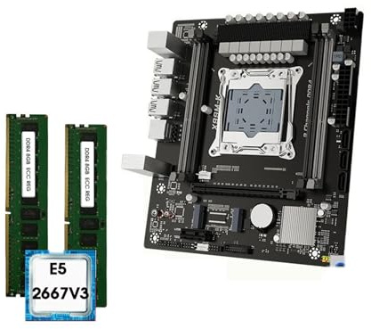 Placa Madre Kit de Juego Placa Base Fit For X99 MK con CPU Xeon E5 2667 V3 y 16GB (2 * 8GB) DDR4 2133MHZ REG Memory Completo mae Kit