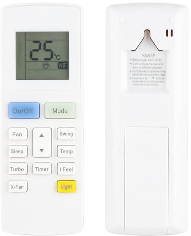 YAW1F Mando a Distancia Compatible con GREE Montana Daitsu Hiyasu Aire Acondicionado YAW1F1 DS-9UIDN DS12UI-DN DS-12KDB DS18K-DB DS18UI-DA-W GWH07ACA-K3NNA1A DS18UI-DA Sustitución Controlador