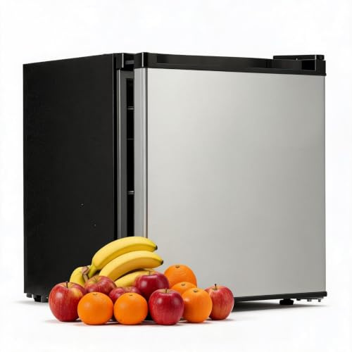 Garvee 45L Mini-Réfrigérateur Avec Congélateur–Thermostat Réglable | Clayettes En Verre Amovibles – Compact Pour Appartement, Chambre, Dortoir Ou Bureau