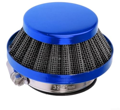 Filtro Aspirazione 42mm per Minimoto 47cc 49cc - Accessorio Fuoristrada per polvere Design Funghetto (blue)