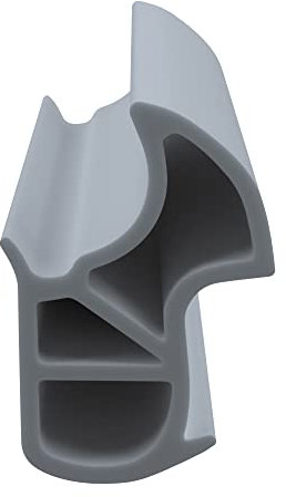 DIWARO® Stahlzargen-Dichtung SZ259 | grau | 5 lfm für Haus- und Innentüren. Zum Schallschutz und abdichten der Tür. Bestehend aus TPE (Thermoplastischen Elastomer)