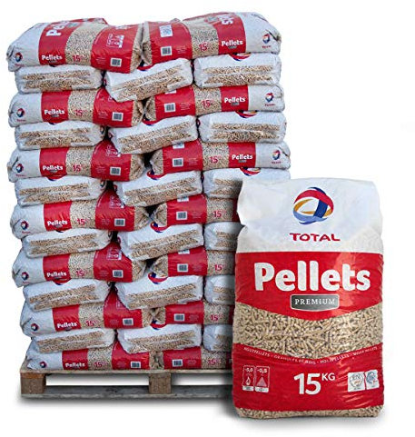 PALIGO Holzpellets Premium 6mm 15kg x 65 Sack 975kg 1 Palette Weichholzpellets Heizpellets Kaminpellets Ofenpellets Brennholz Pellet Sackware En Plus A1 6mm TotalEnergies