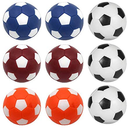 Dragon Eight Table Soccer Foosballs Replacement Balls Mini Multicolor 36mm Official Foosball 9 Pack