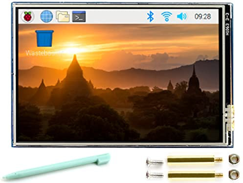 Waveshare 3.5 Resistive Touch Screen IPS LCD 480x320, XPT2046 Controller, Compatible with Raspberry Pi 5/4B/3B+/3B/2B/A+/B+/Zero W/Zero 2W