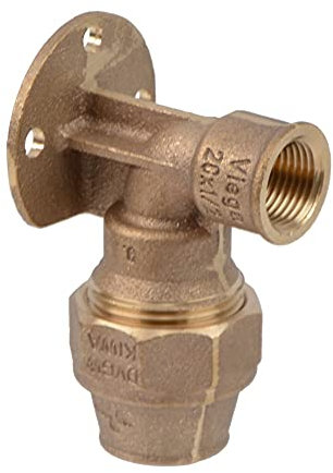 Viega Maxiplex-Wandscheibe, Mod. 9025.5 mit Rp-Gewinde, 25 mm x 3/4IG, Rotguss