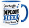 SpecialMe® Tasse Diplom-Arbeit Geschenk Abschluss Studium bestandene Prüfung mit Name personalisiert Diplom inner-royal Keramik-Tasse