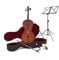4/4 Größe Cello Beginner Pack von Gear4music mit Etui Bogen und Ständer