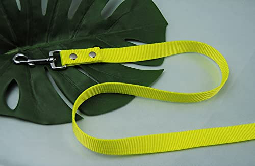 Leine 1m x 25mm ohne Schlaufe NEON-GELB