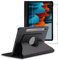 ebestStar - Cover per Samsung Galaxy Tab S7 SM-T870, Custodia Protezione Rotazione 360, Pelle PU, Nero + Vetro Temperato