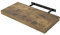 WOLTU Schweberegal Wandregal freischwebend Regal Wandboard Bücherregal Holz Board für Bücher, Bilder, Deko 50x23x3.8cm Vintagebraun RG9368hov