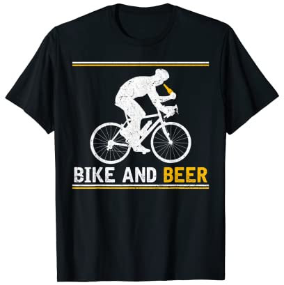 Männer Fahrrad Bier Liebhaber T-Shirt
