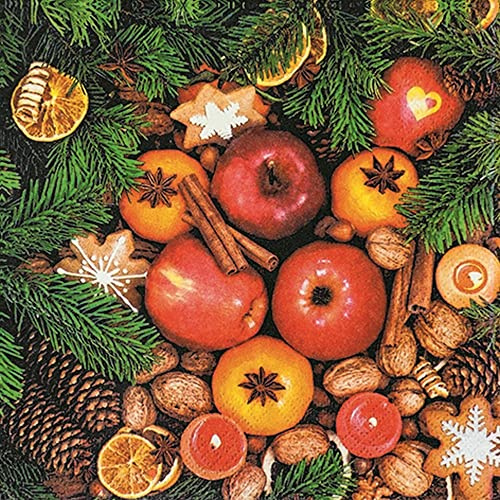 20 Servietten Leckere Auslese für Weihnachten | Winter | Weihnachten | Tischdeko | Decoupage | Serviettentechnik 33x33cm