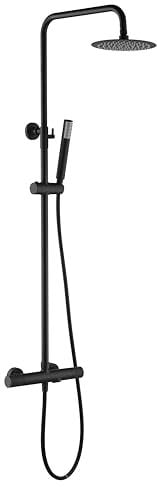 IMEX BTD038-B/NG LINE Grifo Termostático Conjunto de Bañera Negro Mate