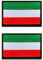 2 St. Ungarn Flagge Patch- Taktisch Ungarisch Nationales Emblem, Bestickter Aufnäher mit Verschluss, Militär Bänder für Rucksäcke Kleidung Taschen Uniform Weste Jersey Reisen