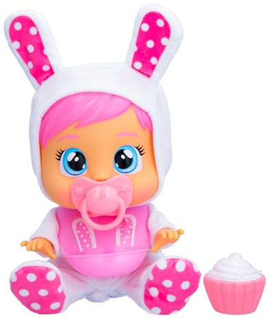 Cry Babies Loving Care Coney, Interaktive Puppe, die echte Tränen weint, einen Pyjama trägt und 3 Accessoires enthält, Spielzeug und Geschenk für Mädchen und Jungenab 18 Monaten