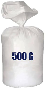 500 Gram 100% Virgin Hollow Fibre Quality Grade/Hollowfibre Stuffing Filling for Cushions Pillows Pets Beds Anti-allergic High Grade Hollow Fibre Filling Only