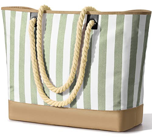 oscaurt Strandtasche Damen Tote Bag Groß Shopper Tasche Strandtasche XXL Familie Saunatasche Frauen Geschenk Wasserdicht Badetasche Schwimmtasche Tragetasche mit Reißverschluss