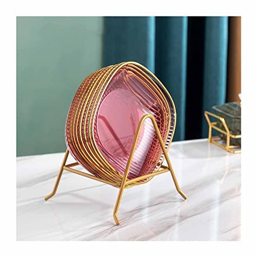 Mgiahekc Ensembles De Vaisselle Pour 8 Assiettes Carrées Empilables De 5,9 Pouces Avec Base De Rangement Pour Fête D'anniversaire, Repas Quotidiens, Banquet,Rouge,8pcs