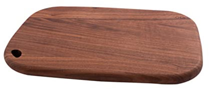 Point-Virgule Tagliere in legno di noce, perfetto per servire snack e formaggi, 30 x 17 cm