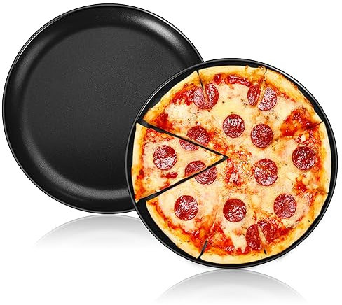 HaWare 30 cm, antiaderente rotonda, teglia per pizza (2 pezzi)