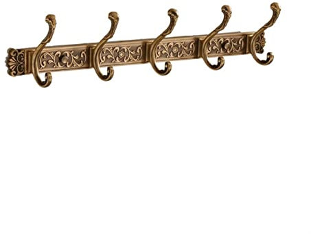 HASMI Garderobe Antike Design -Kleiderhaken, Hakenreihenhaken, leichte luxuriöse Wandhaltergitter for Schlafzimmer, Veranda, Wohnzimmer, Kleiderschrank Wandgarderobe