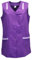 7/8 Kasack Baumwolle einfarbig Schürze kurz ohne Arm, Größe:40, Farbe:lila