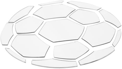 UPKOCH Fußball-Spiegel-Wandaufkleber kleine Spiegel zum Basteln Wanddekoraufkleber kinderzimmer wanddeko wandpolsterung kinderzimmer Acryl-Fußball-Spiegelaufkleber 15c