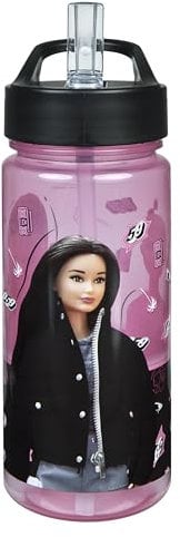 Scooli - Bouteille d'eau Barbie - Sans BPA, avec motif Barbie - Idéale pour les enfants et les fans - Maternelle et école - 500 ml