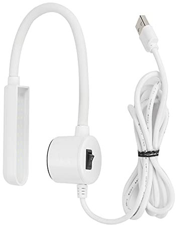 LED Schreibtischlampe, 30 LEDs, USB, 360° Schwanenhals, Magnetische Nähmaschinenleuchte, Leseleuchte für Studenten