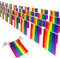 40 Stück Progress Pride Wimpel Flaggen Banner, 32.8ft/10m Gay LGBTQ Regenbogen Pride Banner Flagge, Bunte Streifen Wimpelkette Banner für Stolzdekorationen, Stolzmonat, Party Regenbogenflagge