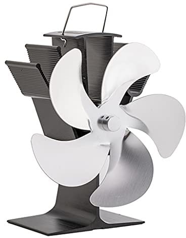 Chimeneas de leña termómetro de horno de 5 hojas aumenta el calor en habitaciones grandes